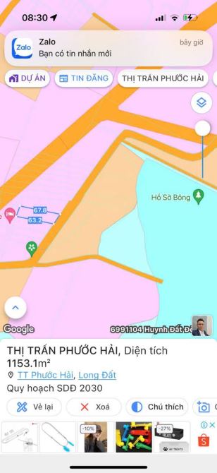 SIÊU PHẨM THỊ TRẤN PHƯỚC HẢI -  ĐỐI DIỆN HỒ SỞ BÔNG- VIEW TRỌN NÚI MINH ĐẠM - 2