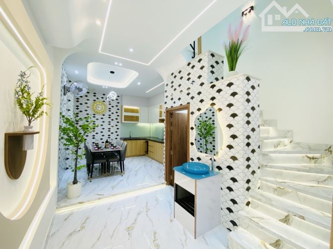 NHÀ MỚI 100% PHẠM VĂN CHIÊU P9 GÒ VẤP GIÁ 5 TỶ 85 DIỆN TÍCH 3,7x11M 4 TẦNG 3PN - 26
