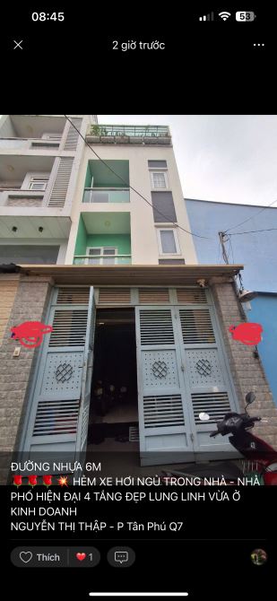 Bán nhà phố hẻm ô tô Q7 tphcm - 3
