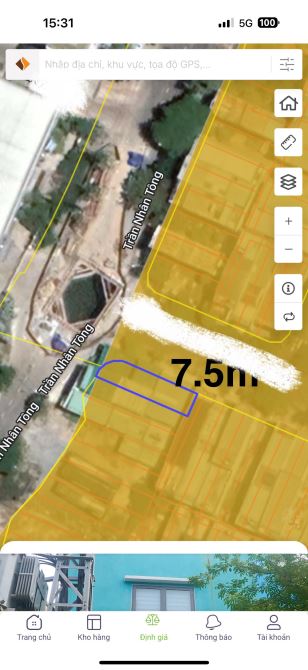 DUY NHẤT-LÔ GÓC 2 MẶT PHỐ LỚN-TT Q.SƠN TRÀ-Đường TRẦN NHÂN TÔNG-98m2/5.5m Chỉ HƠN 7 TỶ - 1