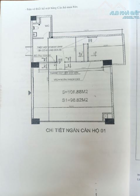 CẦN BÁN GẤP Chung Cư thương mại Hòa Khánh 01 tòa B1A  Căn hộ 101 - 3