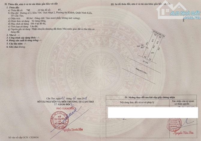 Nền đường Trần Văn Long Đối diện trường học An Khánh - 3