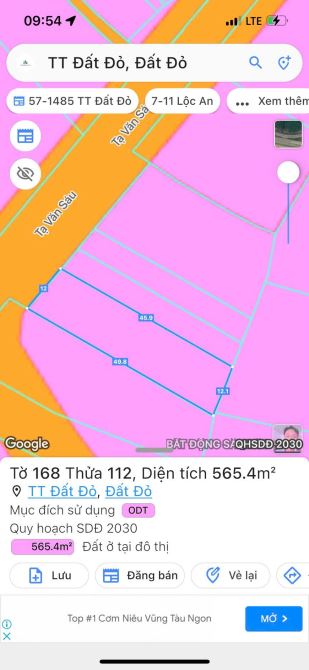 MẶT TIỀN TẠ VĂN SÁU (Đường quy hoạch số 2)  - TT Đất Đỏ-   BRVT - 3