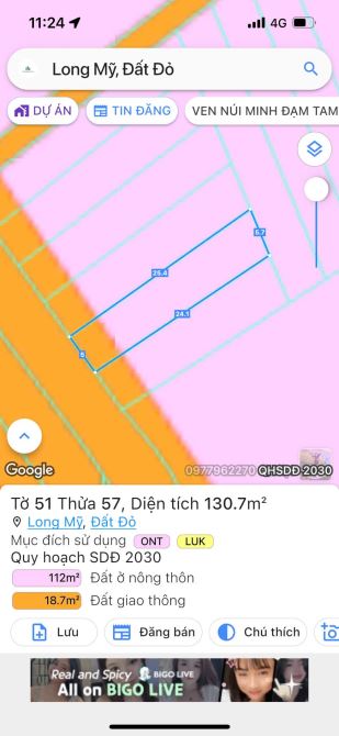 LONG MỸ SÁT THỊ TRẤN PHƯỚC HẢI- CÁCH BIỂN 2KM - 3