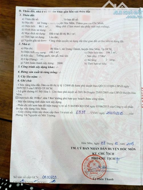 Bán nhà 86m2 Giá 710tr Đường Giác Đạo Xã Trung chánh Hóc Môn SHR - 4