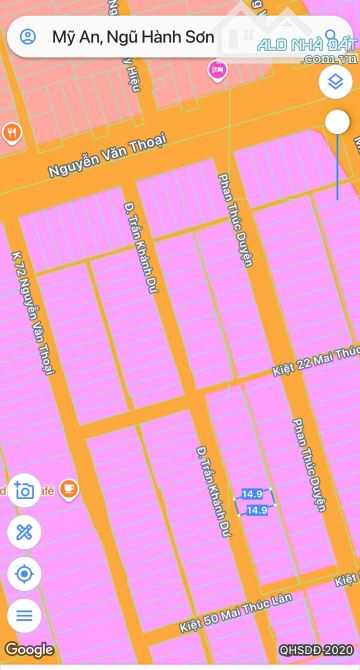 98M ĐẤT ĐẸP BIỂN MỸ KHÊ mặt tiền TRẦN KHÁNH DƯ sát phố AN THƯỢNG - 4