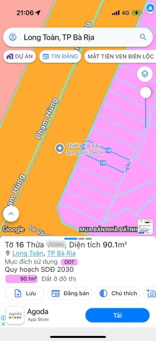 MẶT TIỀN PHẠM HÙNG - TP BÀ RỊA.Đối diện công viên 30/4 lớn nhất TP BÀ RỊA. - 4