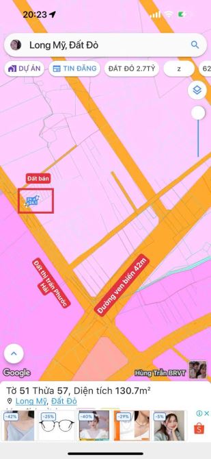 LONG MỸ SÁT THỊ TRẤN PHƯỚC HẢI- CÁCH BIỂN 2KM - 4