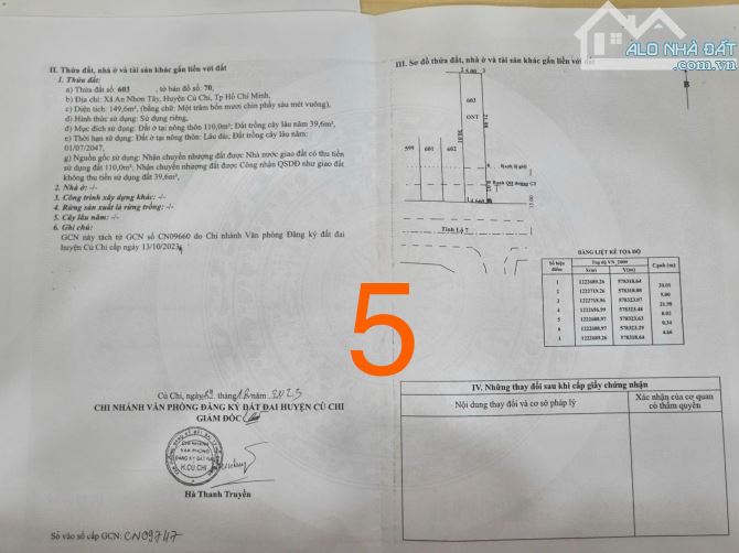 Cần bán 6 mảnh đất mặt tiền Tỉnh Lộ 7 nằm tại xã An Nhơn Tây, Củ Chi, Hồ Chí Minh - 5