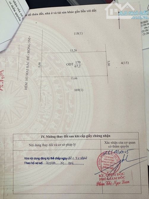 Bán đất tặng nhà cấp 4 Cũ tại hẻm 183 Mai Hắc Đế - 5