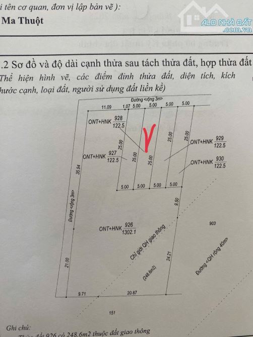 Đất thổ cư Buôn Huê hẻm của đường 19/5 - 5