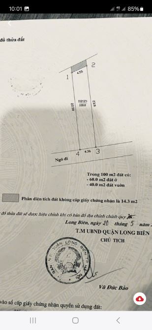 12.9 tỷ/100 M2/4.4 Mt/ Trường Lâm. Đức Giang. Ô Tô Chánh - 7
