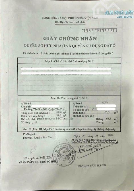 ✨ NHÀ 3 TẦNG, HXH THÔNG, 66M2 (THÔNG SỐ TUYỆT ĐẸP: Ngang 5.2M x Dài 13M) Vuông A4 - 6,5 TỶ - 7