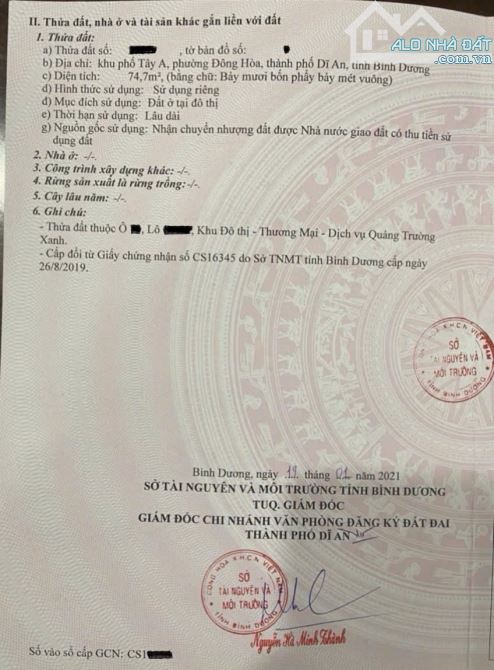 Đất 2 mặt tiền 211m ngang 16m khu BigC Go p. Đông Hòa Tp. Dĩ An - 8