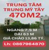 Bán Đất Trung Mỹ Tây Q12 - 470 M2( 7,5 x 63m)-HXH- Chỉ 13,8 Tỷ.