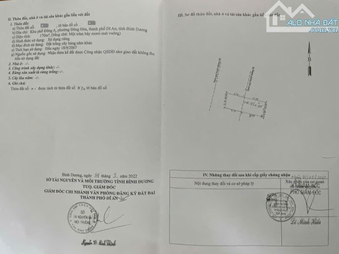 Bán đất 8x21m, hẻm Đào Duy Từ p.Đông Hòa gần trường cấp 1,2 - 1