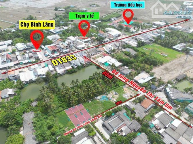 5×20 thổ cách chợ bình lãng_Tân Trụ_Long an vài bước chân 449 triệu rẻ - 1