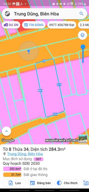 ĐẤT BIỆT THỰ MẶT TIỀN ĐƯỜNG PHẠM VĂN THUẬN - TRUNG DŨNG - 2