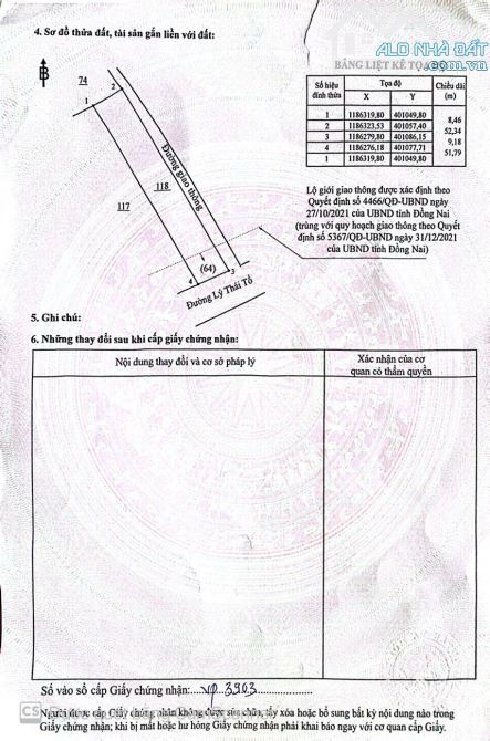 Bán lô biệt thự mt đường Lý Thái Tổ, Phú thạnh, Nhơn Trạch ĐN - 2