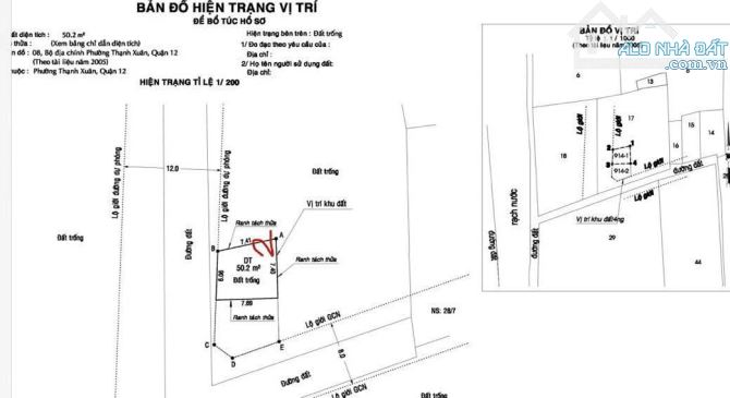 Bán lô đất góc 2 mặt tiền Thạnh Xuân 62 Giá 5 tỷ 3 Có Thương lương - 2
