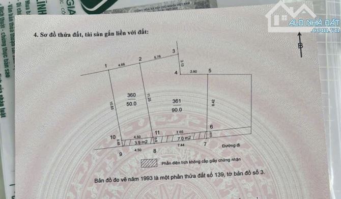 Đất đẹp đường 6m ô tô tránh View vườn hoa thoáng mát Tổ 1 Thạch Bàn DT 50m2 . Giá 13.5 tỷ