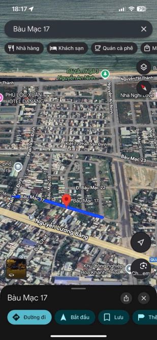 CẦN BÁN ĐẤT MẶT TIỀN ĐƯỜNG BÀU MẠC 17 – VỊ TRÍ VÀNG LIÊN CHIỂU