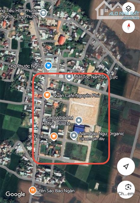 ĐẤT KHU CF PHÊ KOI TỪ 133m2 - 150m2 - TRUNG TÂM PHƯỚC NGHĨA - TUY PHƯỚC.