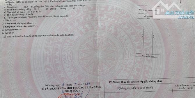 Bán Lô đất 101m2 - MT đường Hàm Tử gần ĐH Kinh Tế Đà Nẵng, Chương Dương và Sông Hàn - 1