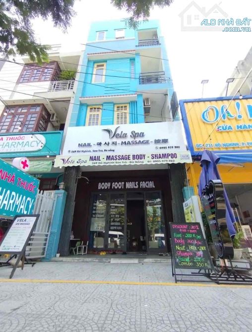 Bán đất tặng nhà 3 tầng mặt tiền Hồ Nghinh đang kinh doanh spa sạch sẽ - 3