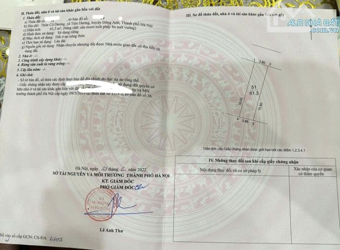 61.3m2 Cổ Dương, Đông Anh-Đường thông 4m- giá chỉ 5,x tỷ. - 5