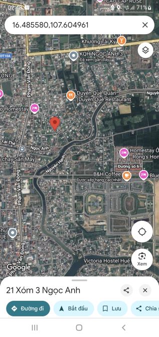 Bán đất 123 m2 Ngang 8m Ngọc Anh - 180 Phạm Văn Đồng, TP. Huế CHỈ 2,x Tỷ - 2