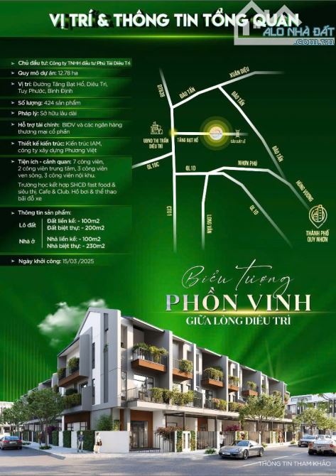Phú Tài Jade Garden - Khu đô thị mới tại TT.Diêu Trì,Tuy Phước đang nhận booking 20 triệu - 1