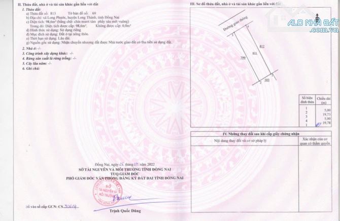 Bán lô dất gần 100 m2 khu tên lửa gần 67 giá mềm - 1