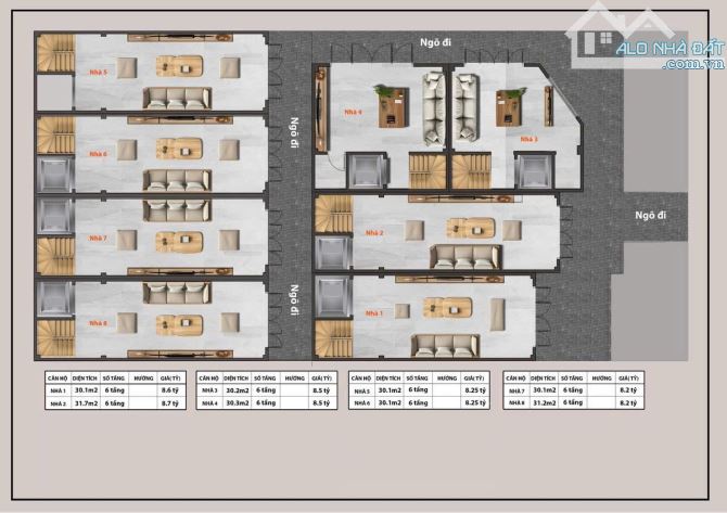 8 căn xây mới 6 tầng-8.2 tỷ ngõ 245 Định Công- Quận Hoàng Mai-60m ra chợ lớn oto tránh nha - 2