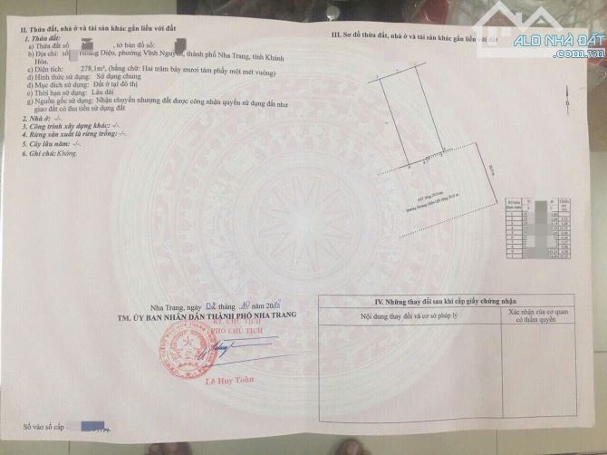 Bán căn nhà mặt tiền đường Hoàng Diệu - Vĩnh Nguyên gần biển. 278m2 ngang 9m nở hậu. - 3