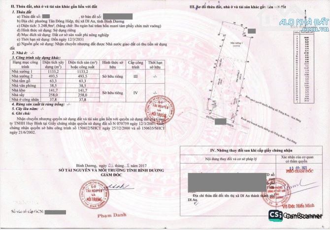 Nhà xưởng gần ngã tư Bình Thung, phường Tân Đông Hiệp, thành phố Dĩ An. 40 tỷ - 6