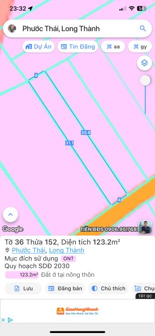 Bán 123 m2 phước thái có căn nhà giá mềm để ở