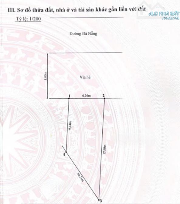 Bán đất mặt đường Đà Nẵng - 85.3m3 ngang 6.26m - Gần Bưu Điện Vạn Mỹ - 1