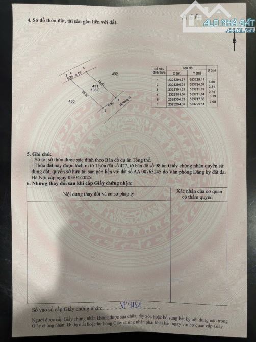 Lô Đất Đẹp Ngay Chùa Thông – Trung Tâm Sơn Tây – Đường Thông Thoáng 7m - 1