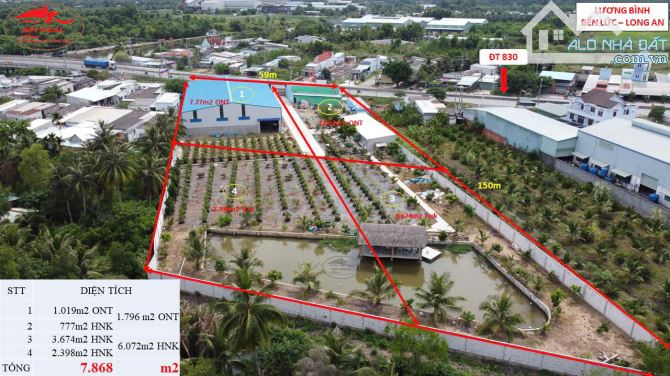 Bán Nhanh Xưởng Mặt Tiền ĐT 824 Bến Lức Long An 7900m2 Chỉ 75 Tỷ - 2