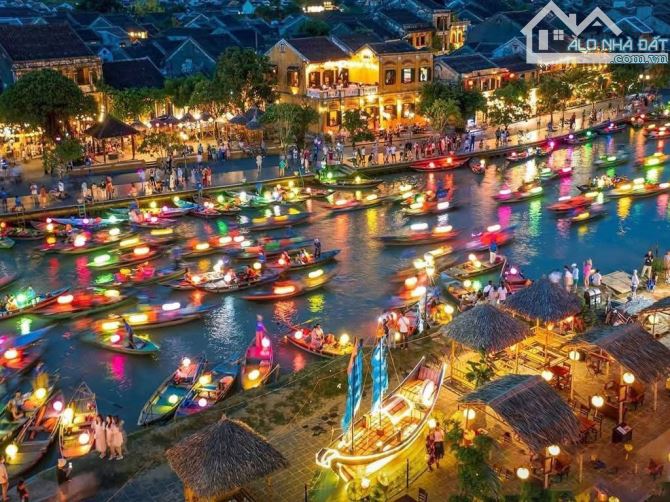 SIÊU HIẾM: 200M2 NGANG 10M Phố Đi Bộ Bạch Đằng, 1 Mặt Chợ + 1 Mặt Sông Hội An: 175tr/m2! - 1