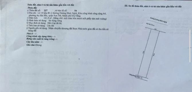 CHUYỂN NHƯỢNG CẶP ĐẤT ĐƯỜNG DƯƠNG ĐÌNH NGHỆ.KHU PHỐ HÀN SẦM UẤT - 2