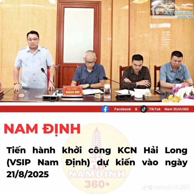 Ccần bán đất cạnh KCN Vsip Giao Thủy - Nam Định. Mảnh đất đẹp ngay cạnh khu công - 2