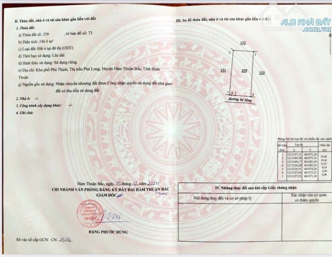 Bán nhà cấp 4 phú long 246m2 thổ cư đường bê tông giá chỉ 1ty5 - 3