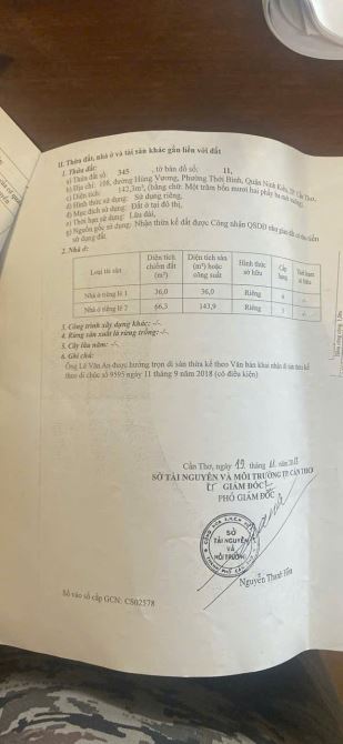 Bán nhà 22 tỷ mặt tiền Đường Hùng Vương, P Thới Bình, Q. Ninh Kiều, TP Cần Thơ 142 m2 - 3