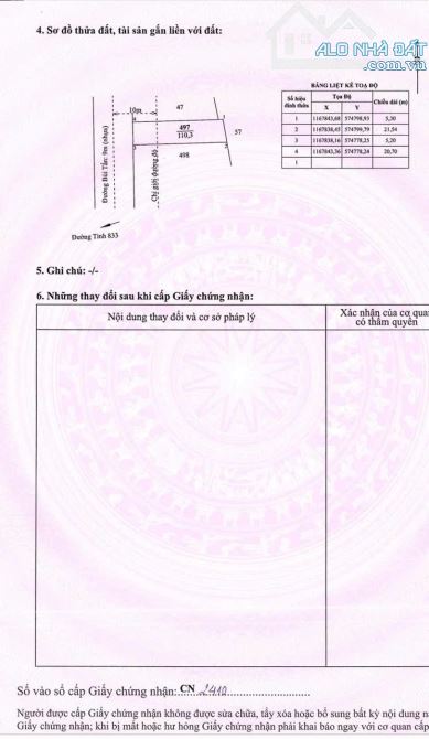 ✅ Bán lô đất thổ cư mặt tiền đường Bùi Tấn, xã Nhơn Thạnh Trung, TP Tân An _ DT: 5 x 21.5 - 4