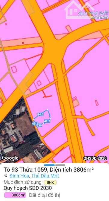 BÁN ĐẤT MT DX70, P.ĐỊNH HOÀ, TP.TDM, DT: 31x84, TC300M2, SHR, GIÁ 24,5 TỶ - 5