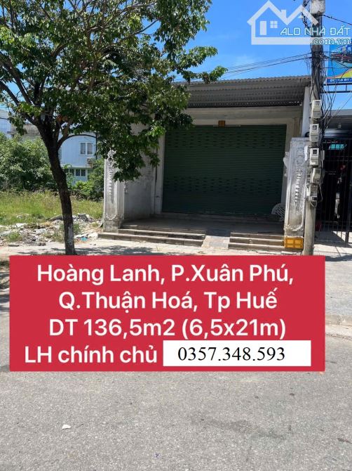 ĐẤT MẶT TIỀN HOÀNG LANH, KQH XUÂN PHÚ - 136.5M2 - 64TR/M2 - 3