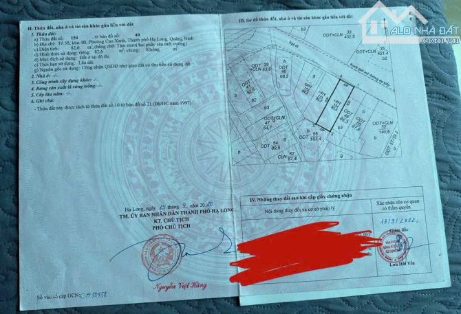 CẦN BÁN GẤP Ô ĐẤT 82,6m NGÕ 28 Cao Xanh - Giá Chỉ Hơn 2 tỉ
