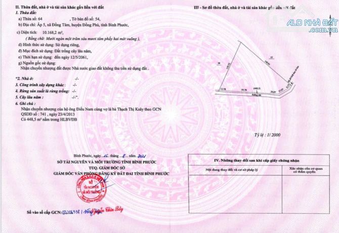1 HA ĐỒNG TÂM CÓ 170M MẶT TIỀN BÊ TÔNG PHỦ HỒNG GIÁ 2.2 TỈ